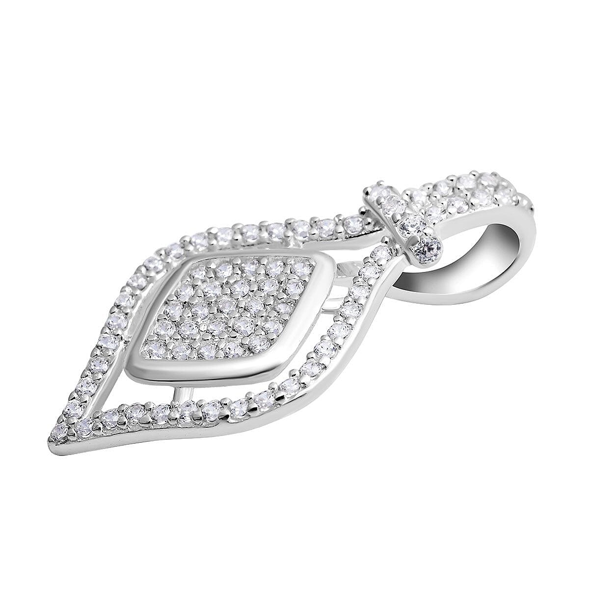 NY Close Out - Simulated Diamond Pendant in Sterling Silver 7212531 3