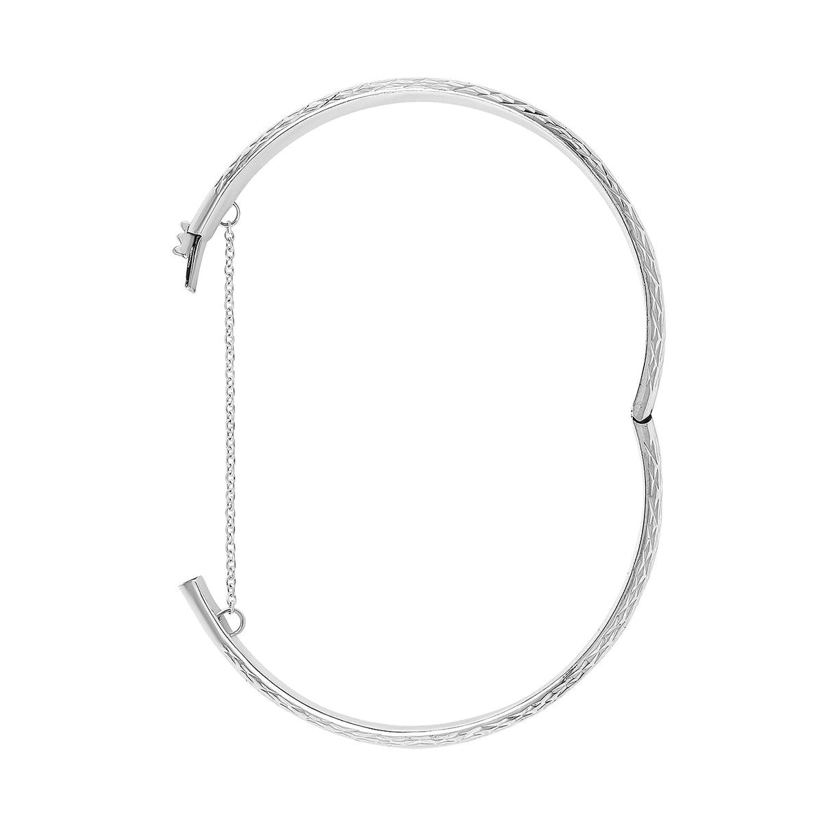 NY Close Out Sterling Silver Diamond Cut Design Bracelet (Size 7.5), Silver Wt. 9.00 Gms 7132012 4