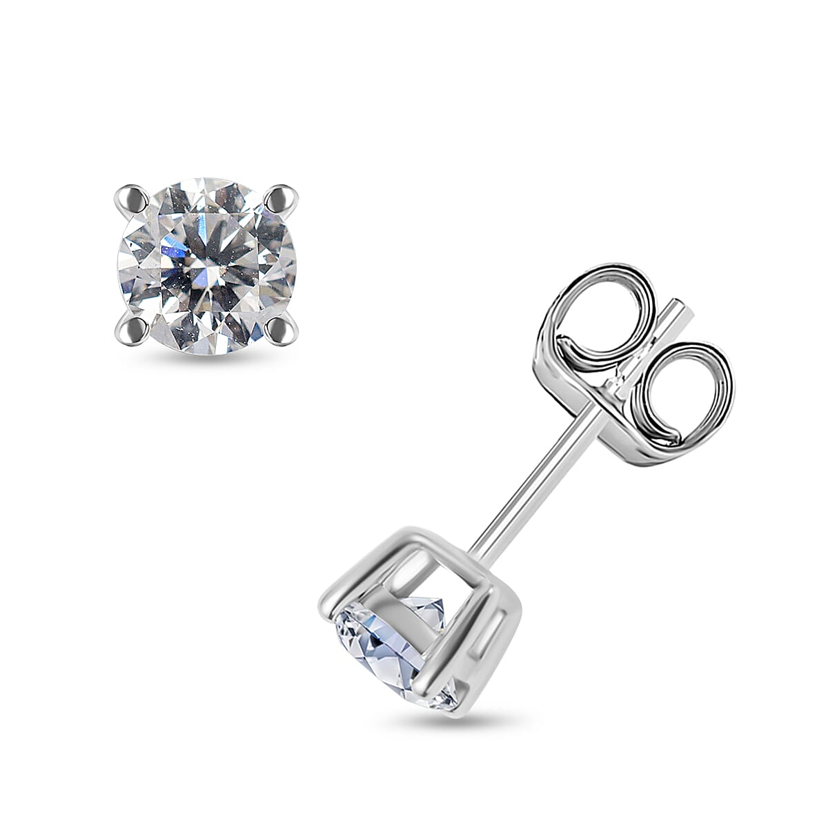 NY Closeout Luxuriant Diamond - 14K White Gold Certified Lab Grown Diamond (VS-EF) Earrings 1.00 Ct. 7712049 0