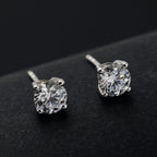 NY Closeout Luxuriant Diamond - 14K White Gold Certified Lab Grown Diamond (VS-EF) Earrings 1.00 Ct.
