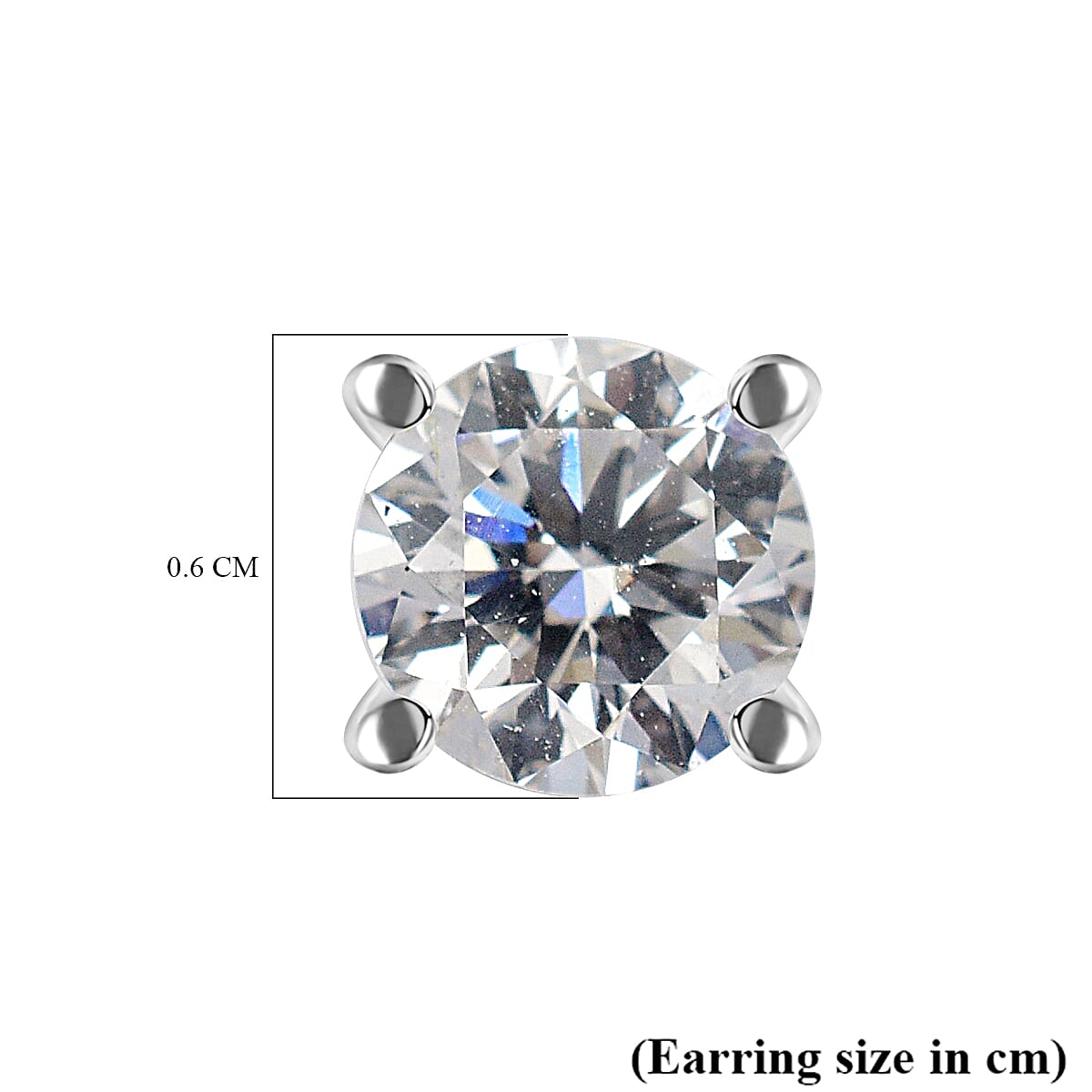 NY Closeout Luxuriant Diamond - 14K White Gold Certified Lab Grown Diamond (VS-EF) Earrings 1.00 Ct. 7712049 4