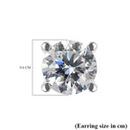 NY Closeout Luxuriant Diamond - 14K White Gold Certified Lab Grown Diamond (VS-EF) Earrings 1.00 Ct.