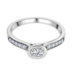 NY Closeout - 14K White Gold Diamond (SI-G-H) Ring 0.35 Ct.