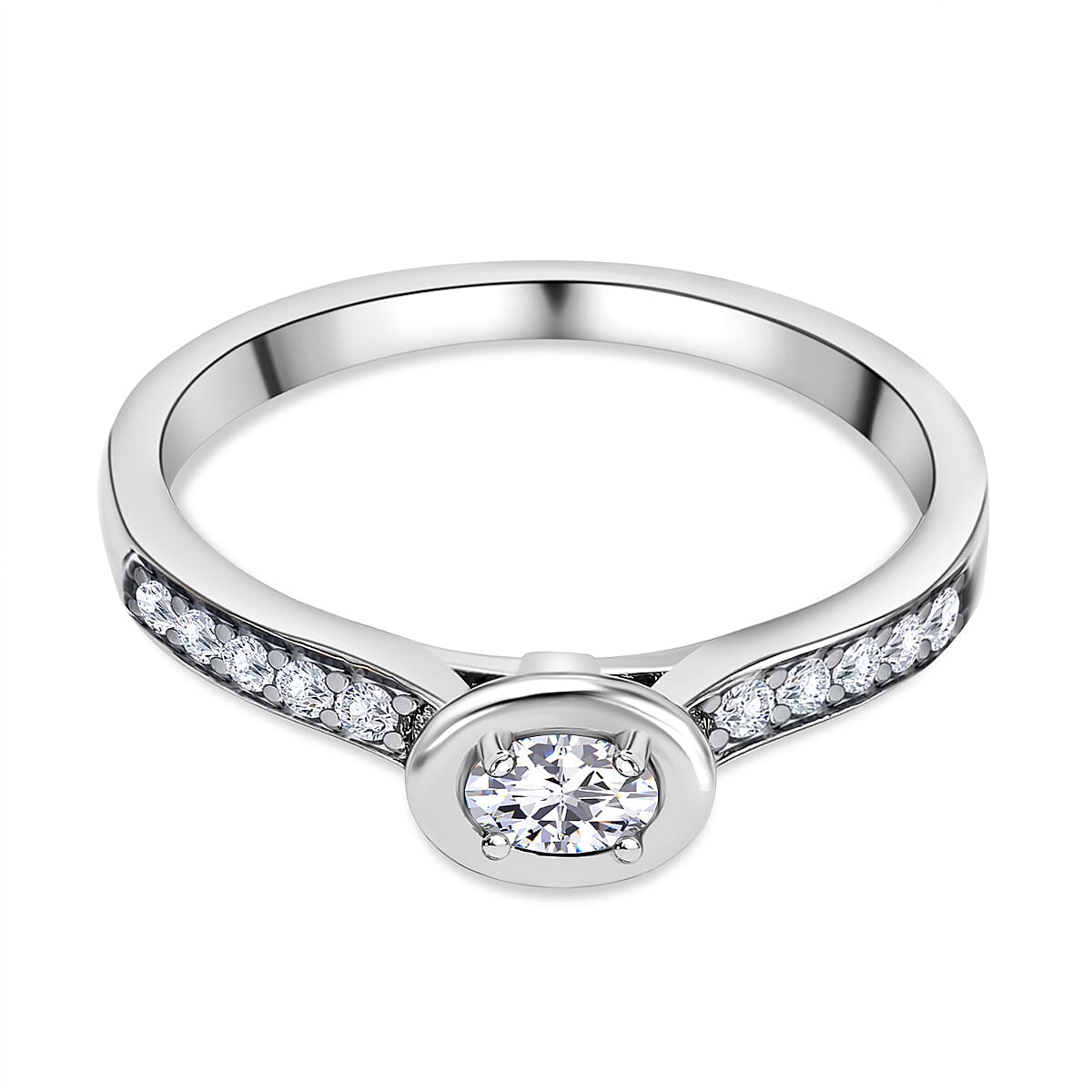 NY Closeout - 14K White Gold Diamond (SI-G-H) Ring 0.35 Ct. 7268989 0