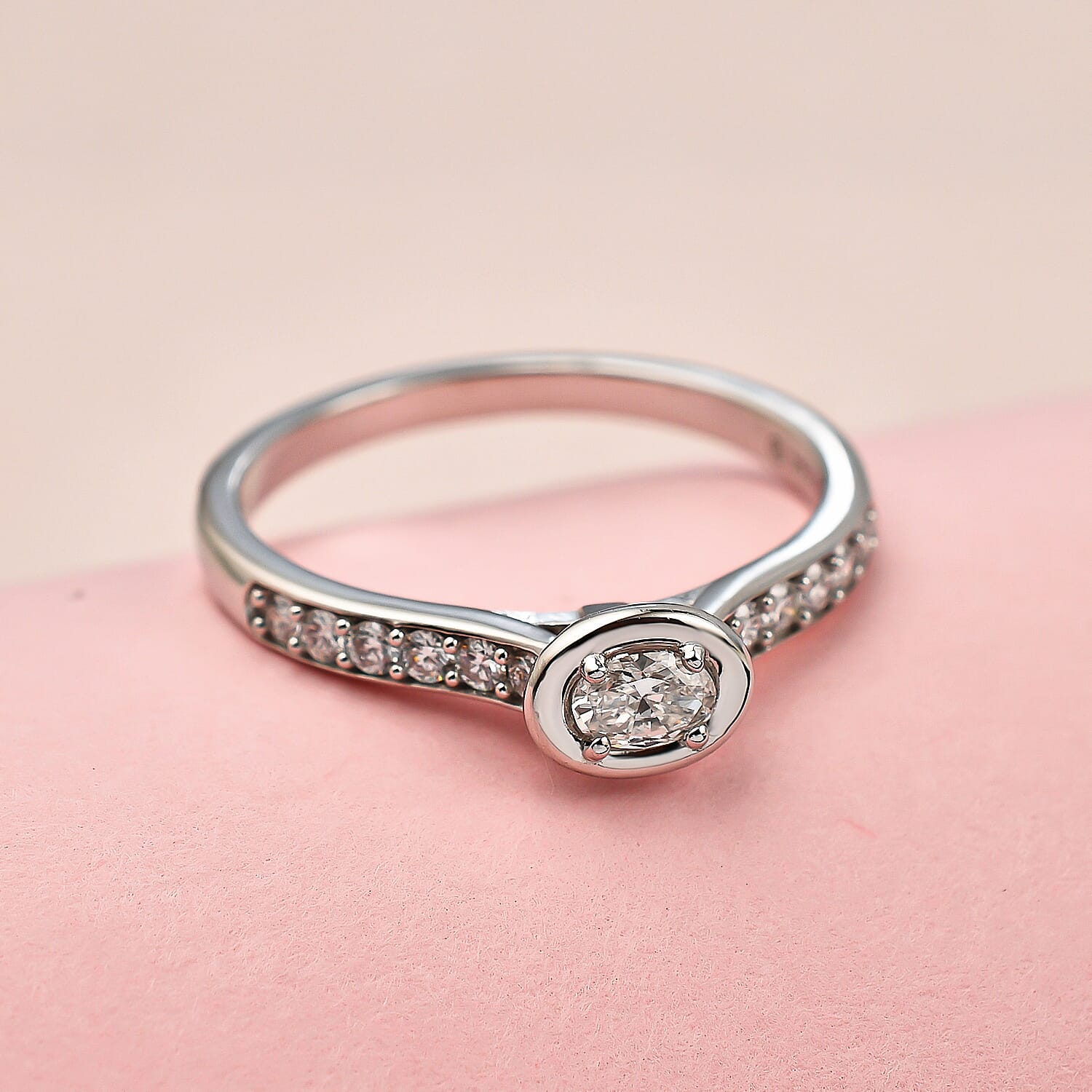 NY Closeout - 14K White Gold Diamond (SI-G-H) Ring 0.35 Ct. 7268989 1