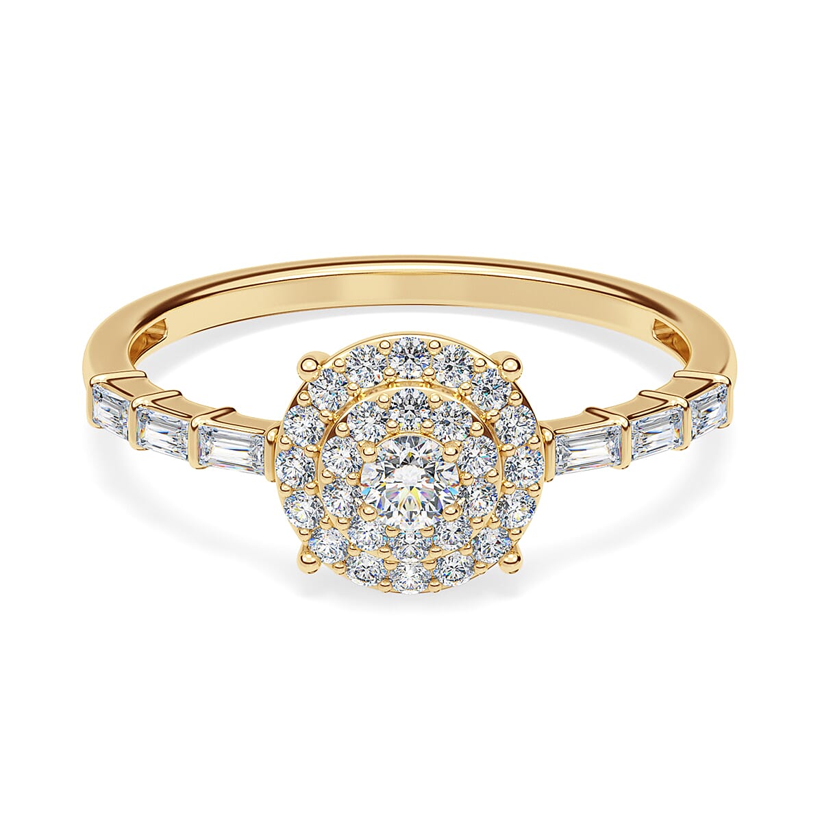 NY Closeout 14K Yellow Gold Diamond (G-H) Ring 0.50 Ct. 7551391 0