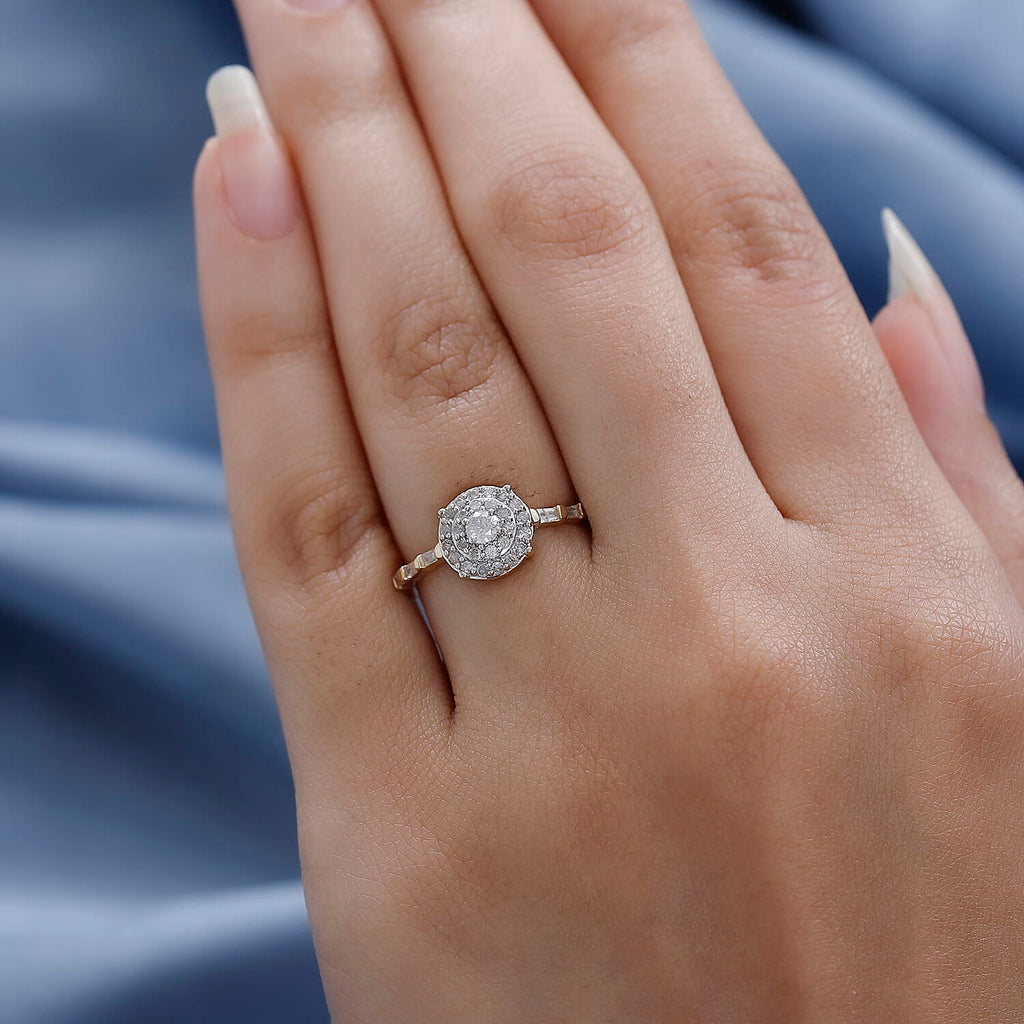 NY Closeout 14K Yellow Gold Diamond (G-H) Ring 0.50 Ct.