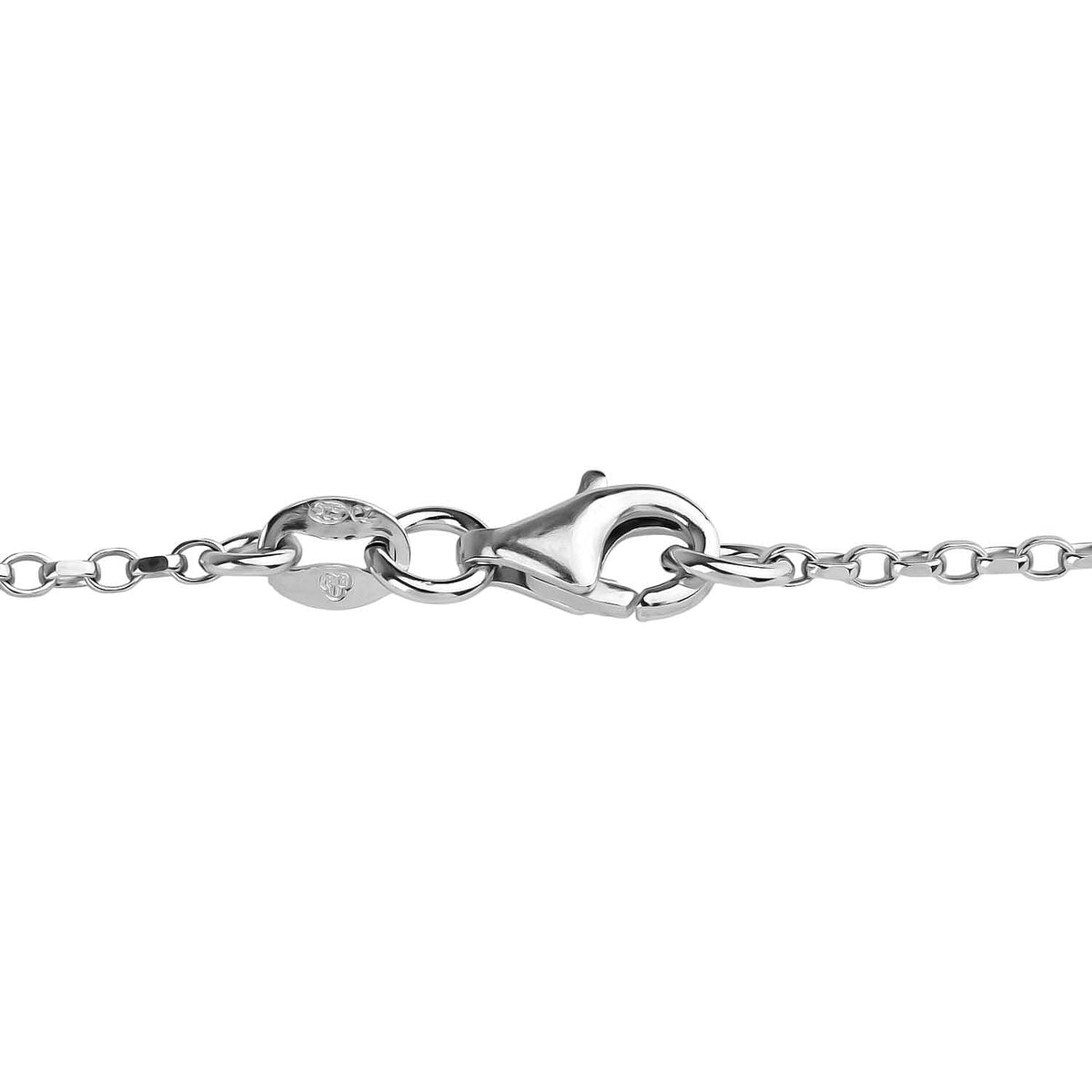 NY Designer Closeout - Cubic Zirconia Cascade Necklace (Size 16-18) with Lobster Clasp in Rhodium Overlay Sterling Silver 8376267 5