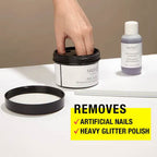 Nails Inc- Gel-Less Remover Kit (Incl. Remover Pot, Conditioning Acetone - Zebra File)