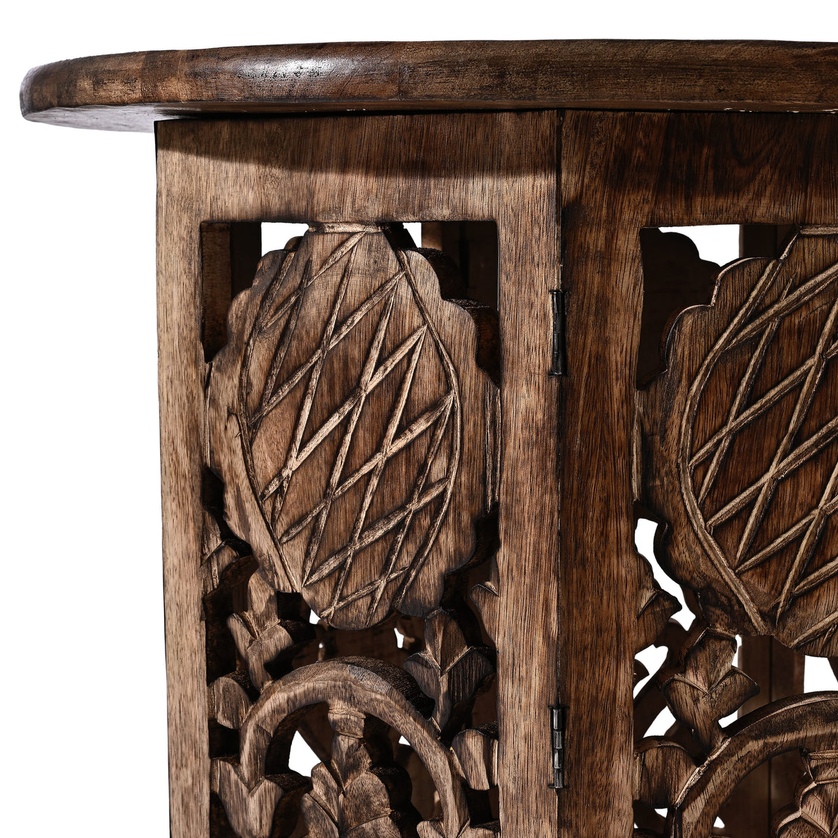 Nakkashi - Hand Carved Mango Wood Table 6065311 10