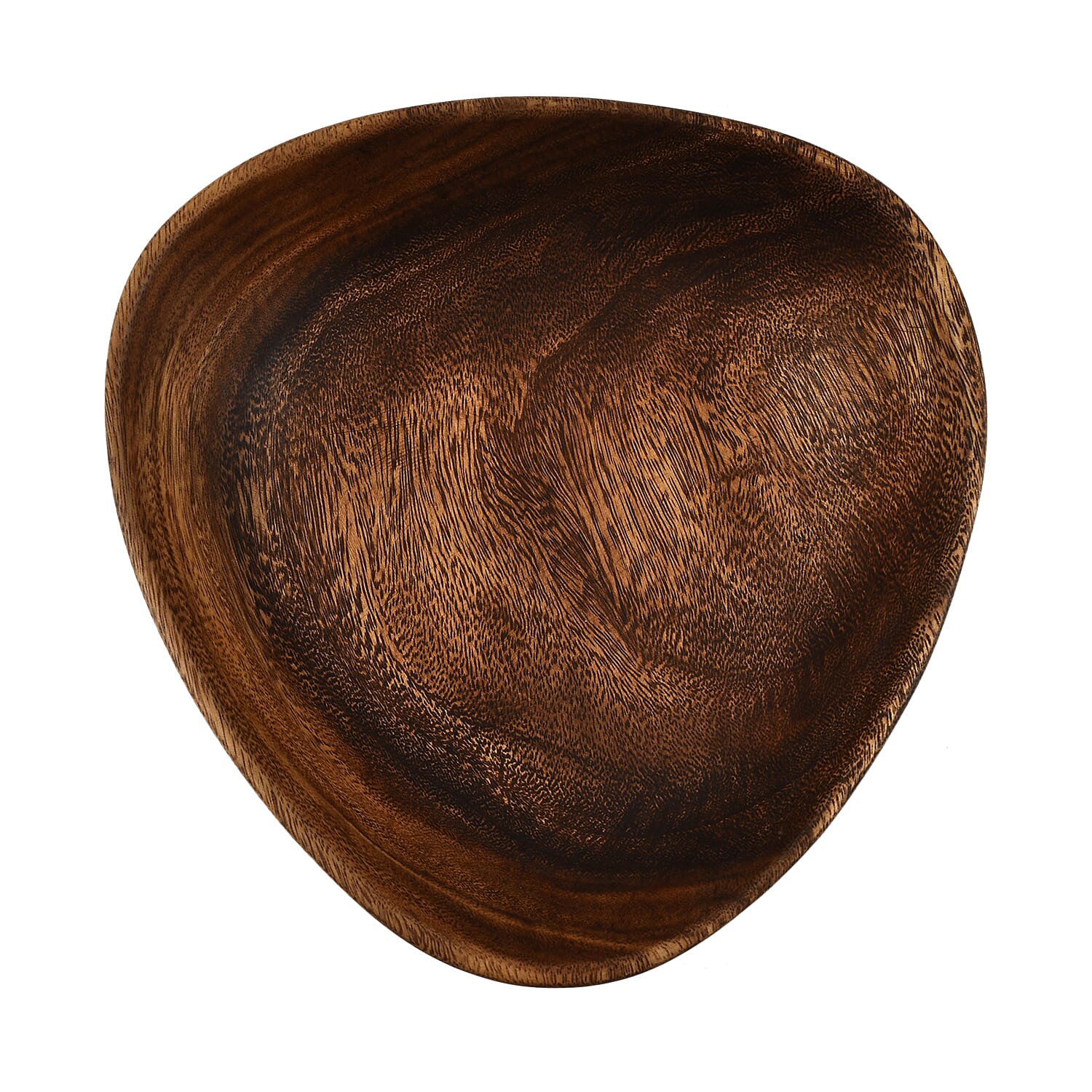 Nakkashi - Handmade Wood Triangle Bowl (Size 25x25x8Cm) 3823673 0