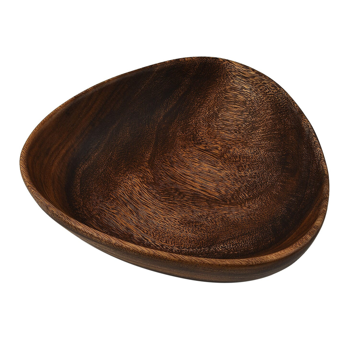 Nakkashi - Handmade Wood Triangle Bowl (Size 25x25x8Cm) 3823673 1
