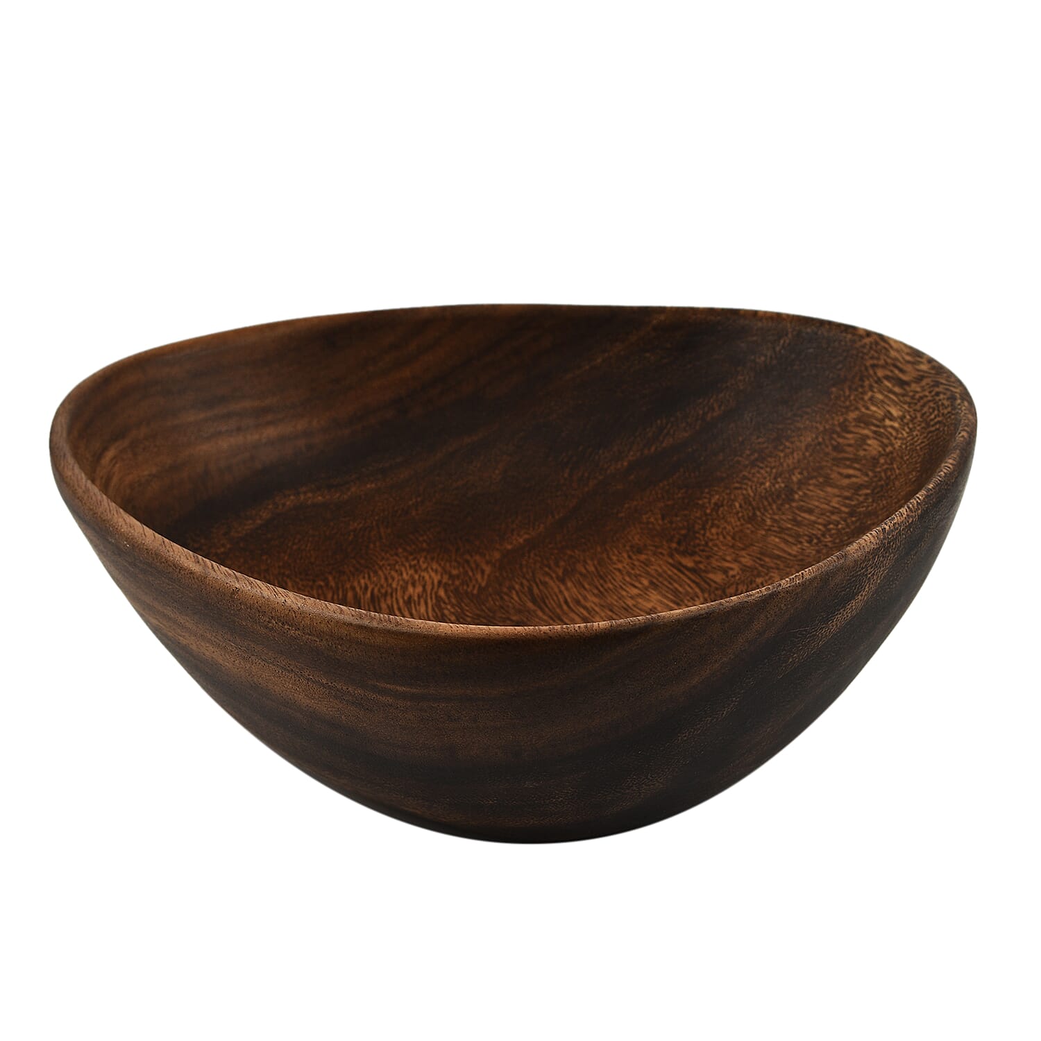Nakkashi - Handmade Wood Triangle Bowl (Size 25x25x8Cm) 3823673 2