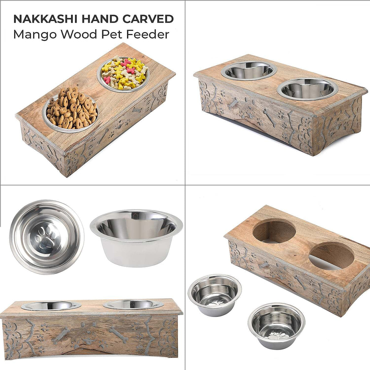 Nakkashi Pet Food and Supplies (Size 47x22x12 cm) - Brown &amp; Natural 7693648 2