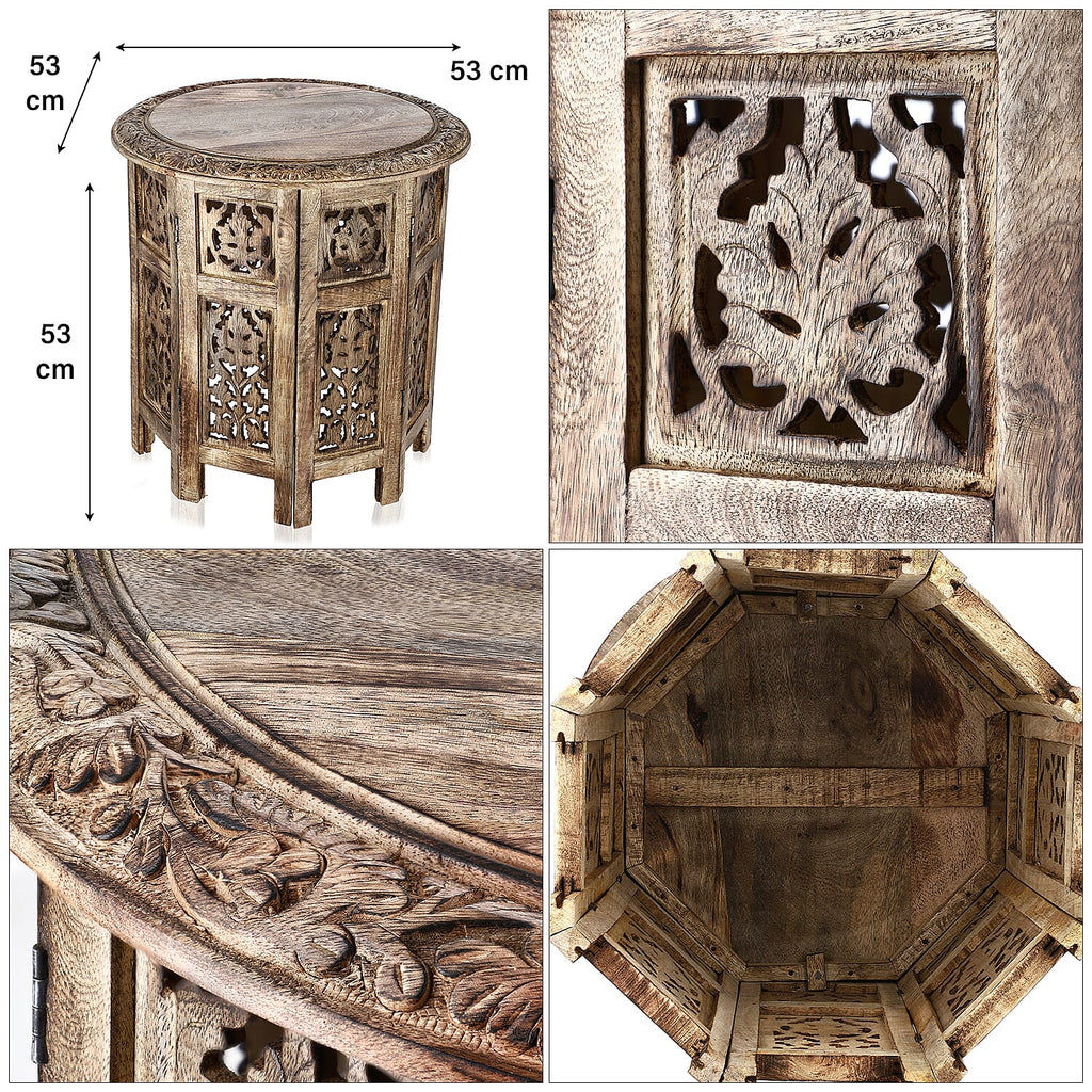 Nakkashi Table One Size- Burn Finish & Burn Finish