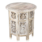 Nakkashi Table One Size- White & White