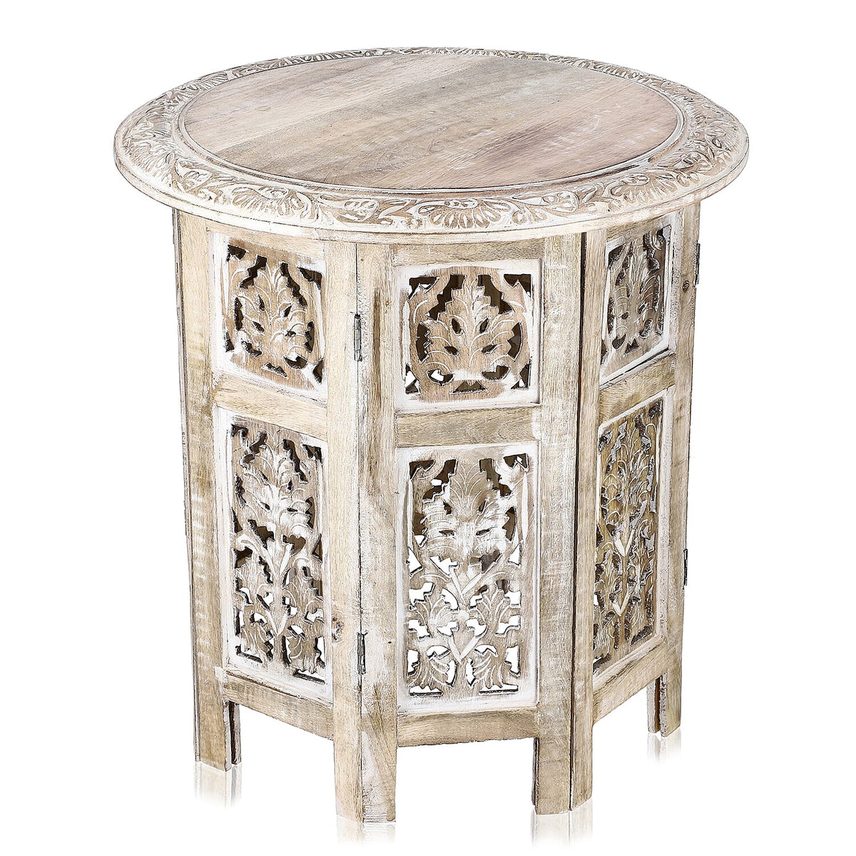 Nakkashi Table One Size- White &amp; White 7930208 0