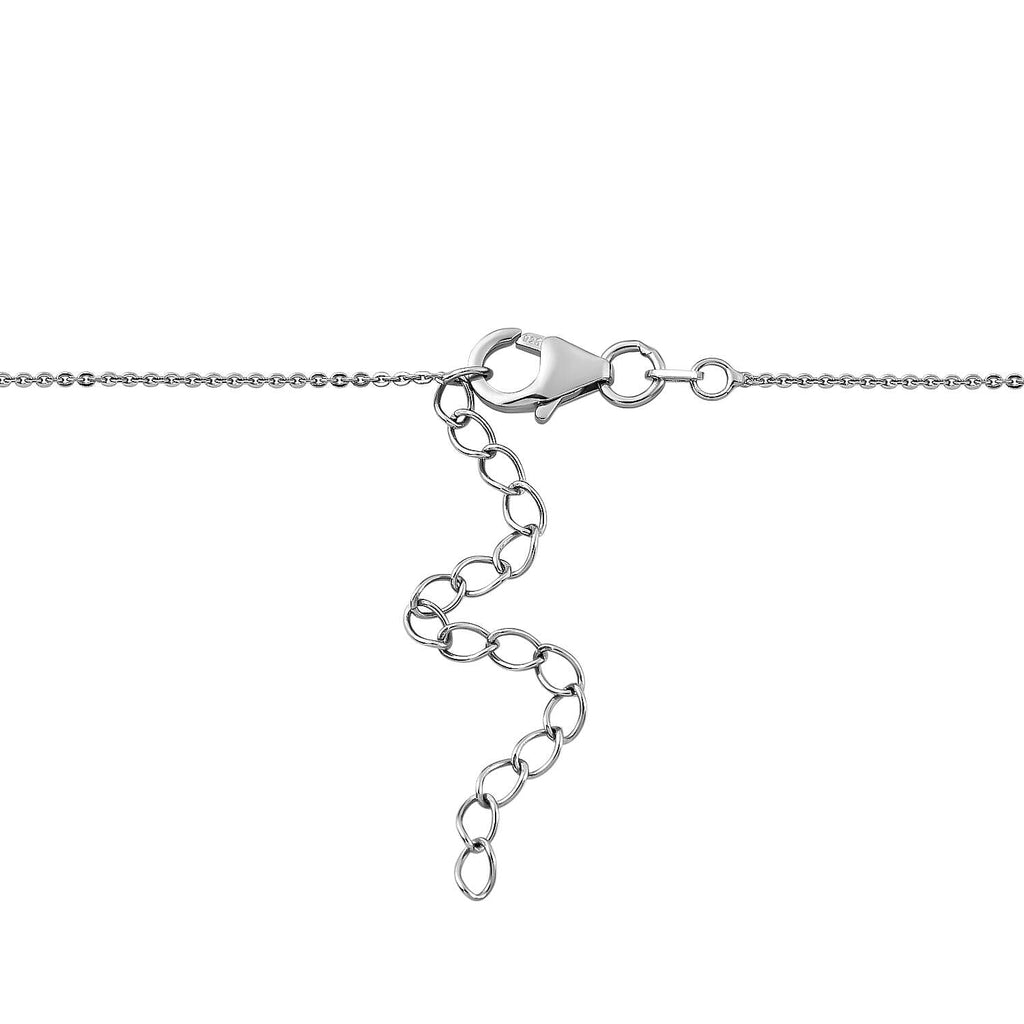 Platinum Overlay Sterling Silver Necklace (Size - 18) With Lobster Clasp, Silver Wt. 5.75 Gms.