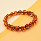 Natural Baltic Amber Bracelet (Size 7 - 10)