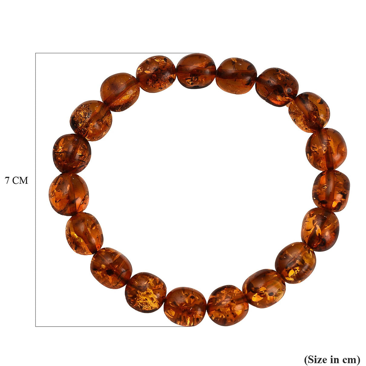 Natural Baltic Amber Bead Bracelet (Size 7 - 10) 7832858 4