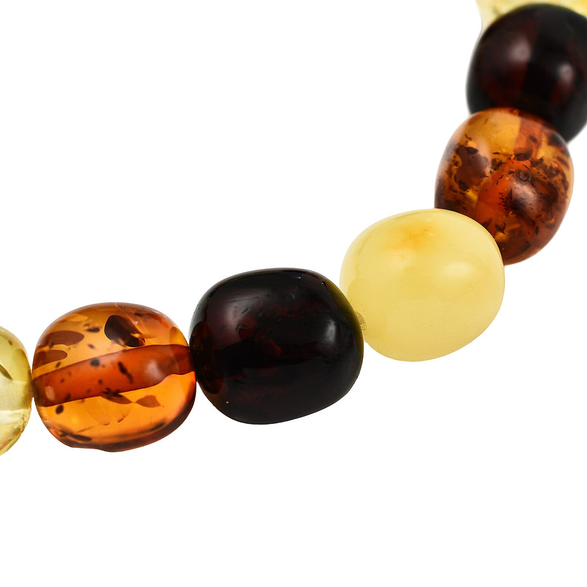 Natural Baltic Amber Bead Bracelet (Size 7 - 10) 7832861 3
