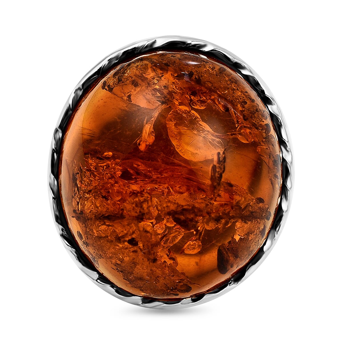 Natural Baltic Amber Ring in Sterling Silver 7834649 3