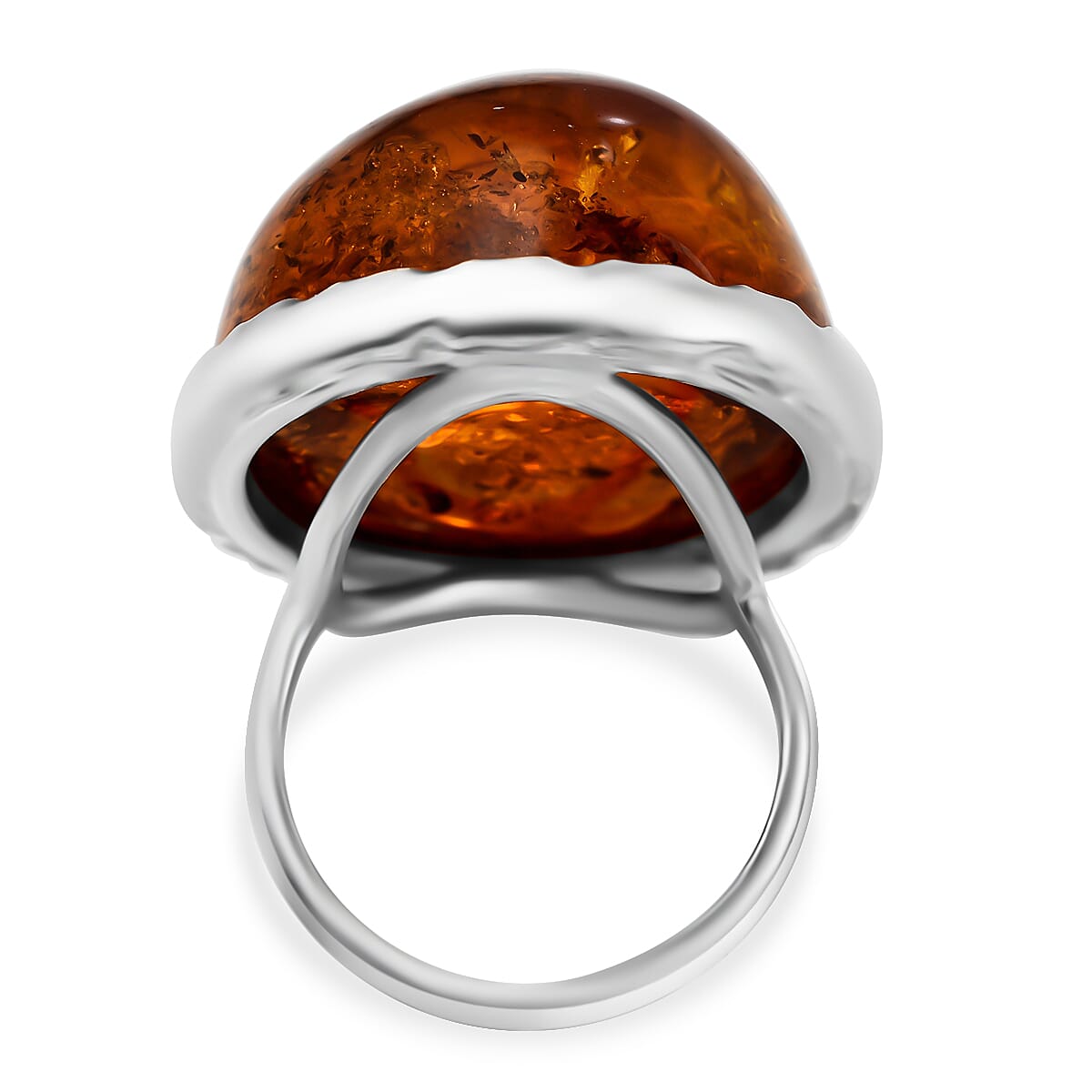 Natural Baltic Amber Ring in Sterling Silver 7834649 4