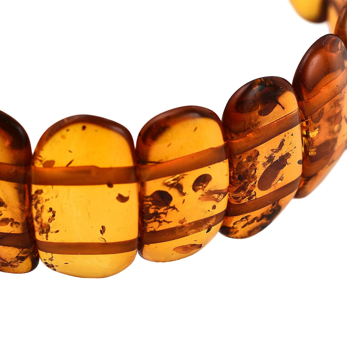 Natural Baltic Amber Stretchable Bracelet (Size 7.5) 7832902 3