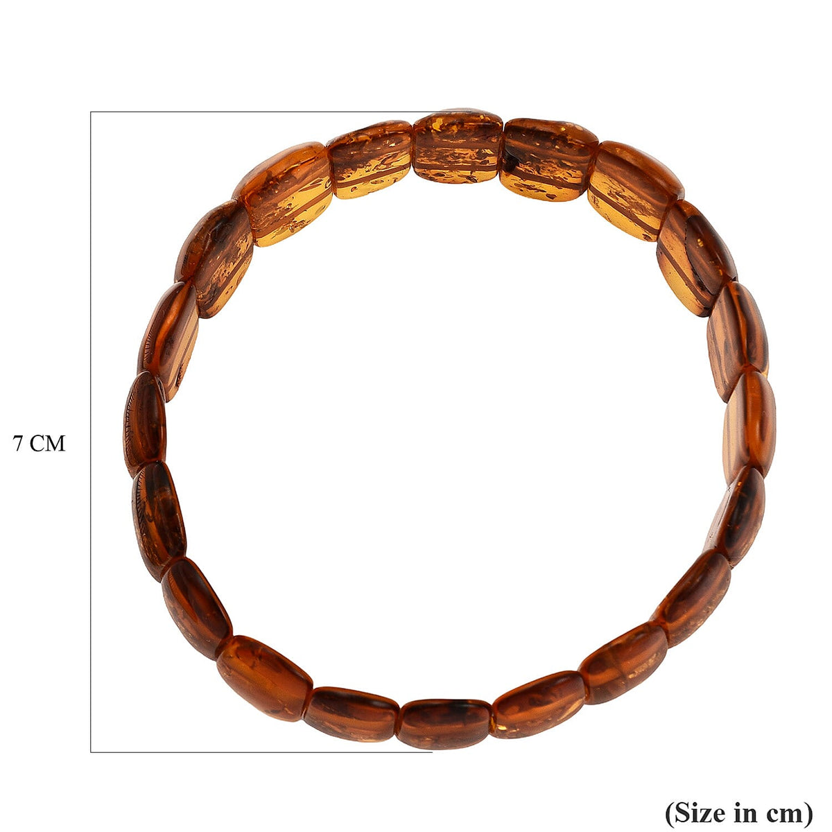 Natural Baltic Amber Stretchable Bracelet (Size 7.5) 7832902 4