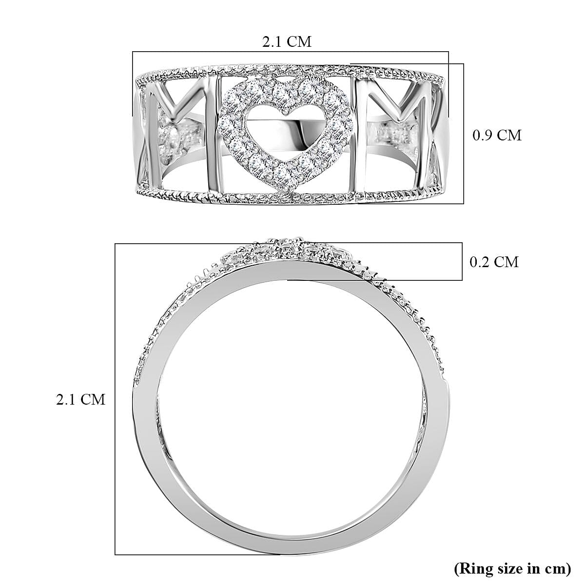 Natural Cambodian Zircon Ring in Platinum Plated Sterling Silver 3778978 6