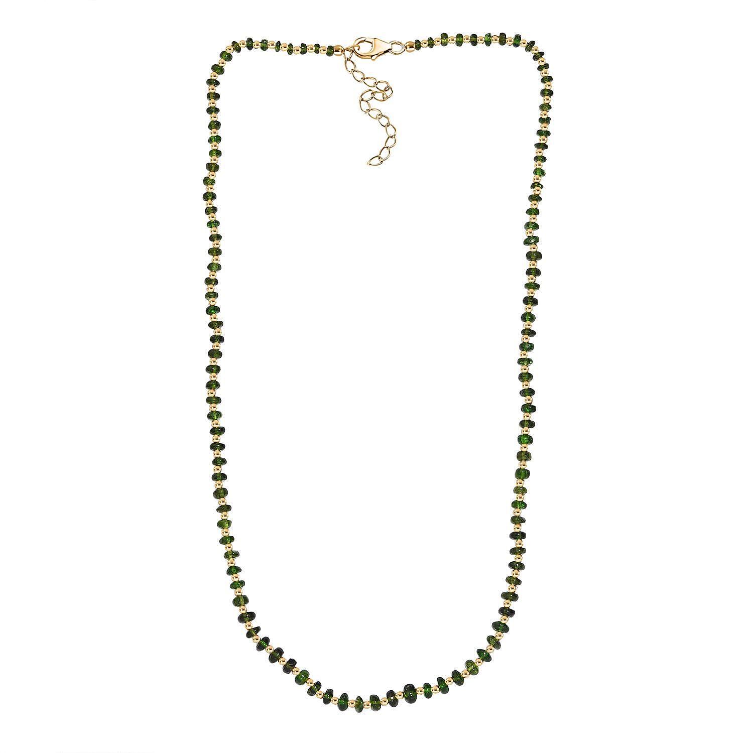 Natural Chrome Diopside Necklace (Size - 18) in Sterling Silver 60.00 ct 7895675 4