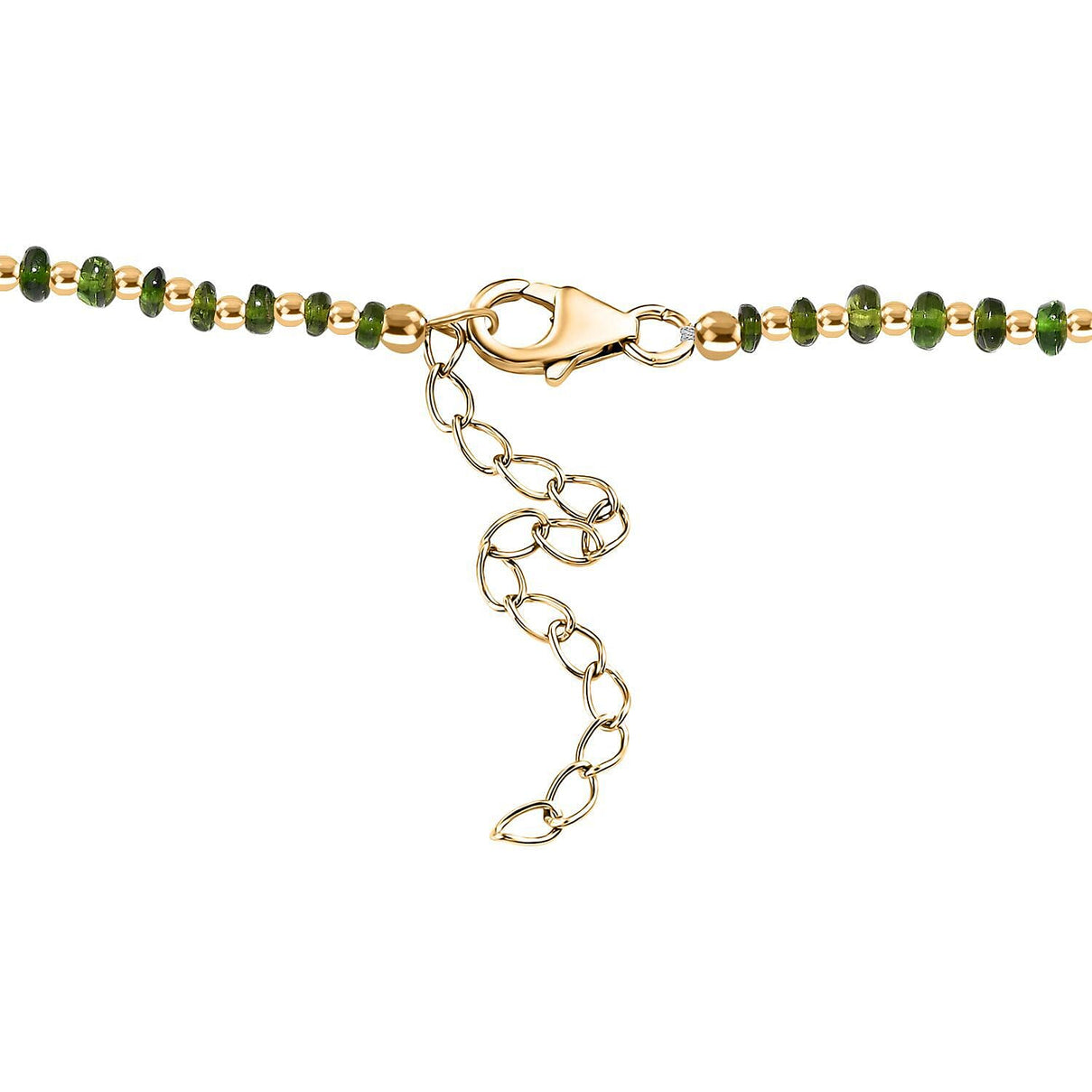 Natural Chrome Diopside Necklace (Size - 18) in Sterling Silver 60.00 ct 7895675 5