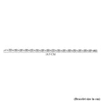 NY Close Out- Natural Diamond Bracelet (Size - 7.25) in Sterling Silver, Silver Wt. 5.70 Gms