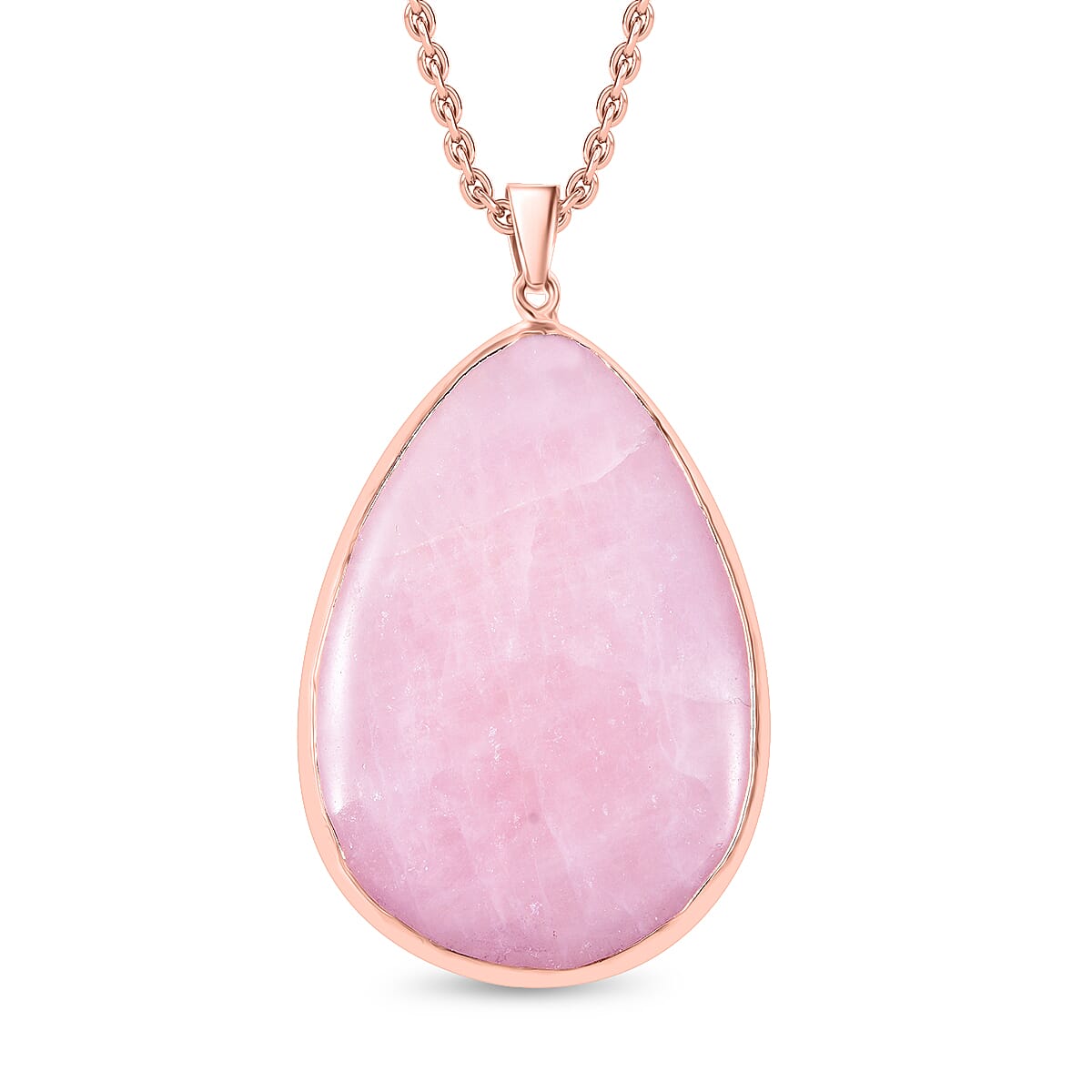 Natural Galilea Rose Quartz Necklace (Size - 24) 7792253 0