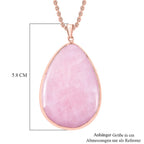 Natural Galilea Rose Quartz Necklace (Size - 24)