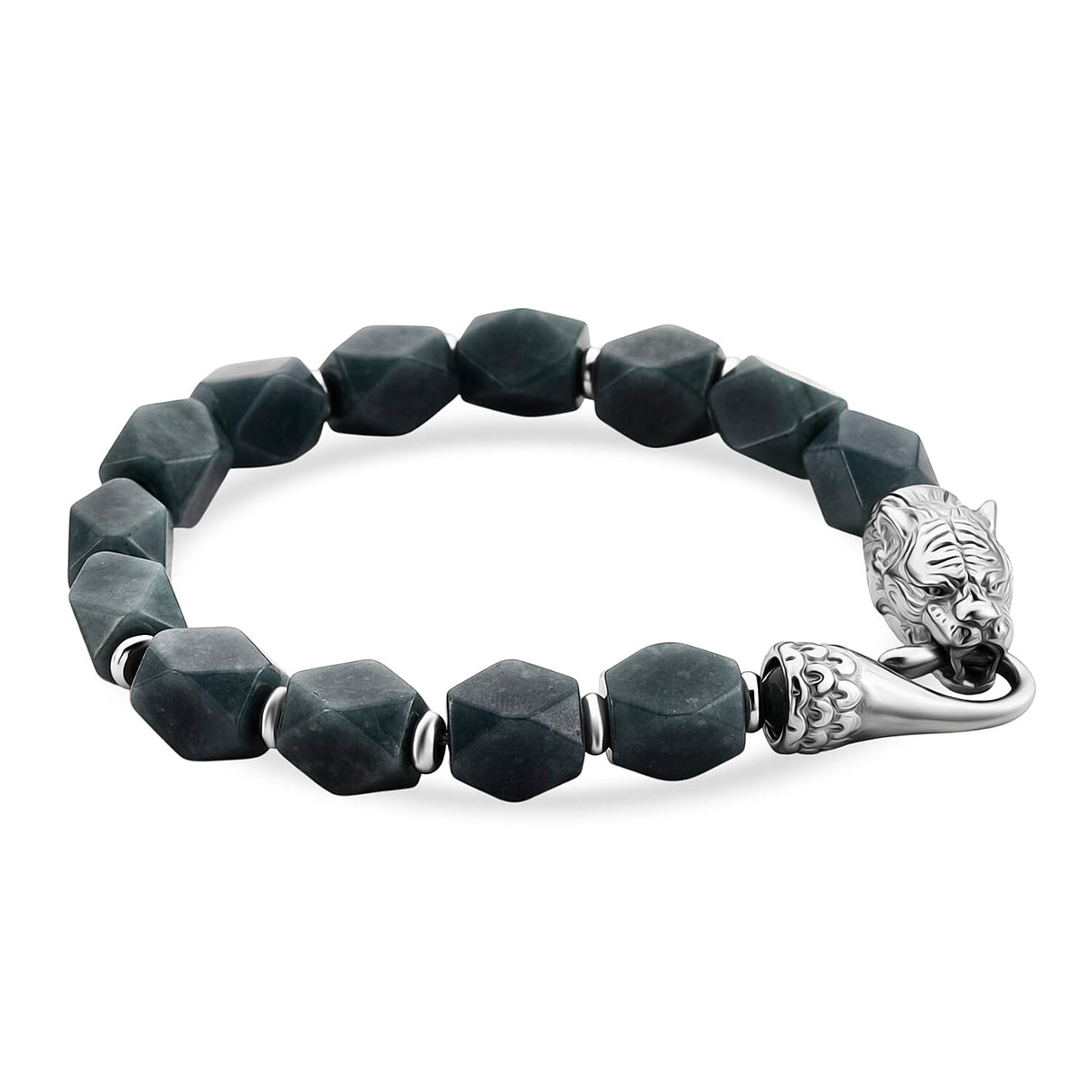 Tucson Preview- Natural Type A Jadeite Bracelet t (Size - 7) with Tiger Lock 140.00 Ct. 8414782 4