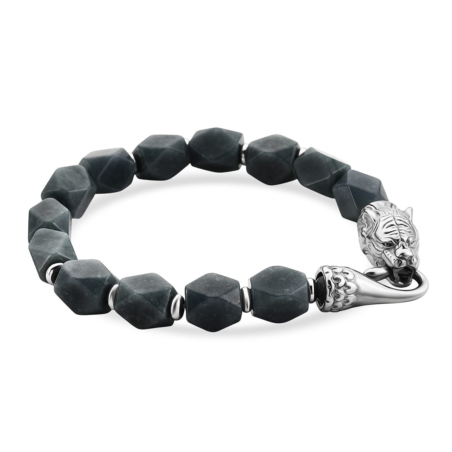 Tucson Preview- Natural Type A Jadeite Bracelet t (Size - 7) with Tiger Lock 140.00 Ct. 8414782 4