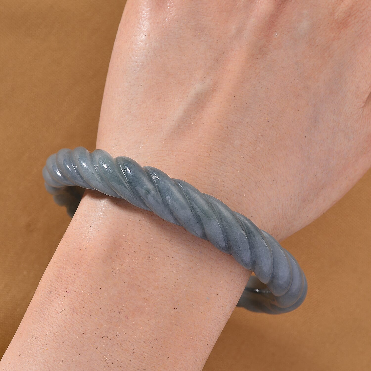 Natural Jadeite Bangle (Size - 8) 305.00 Ct. 8311284 3
