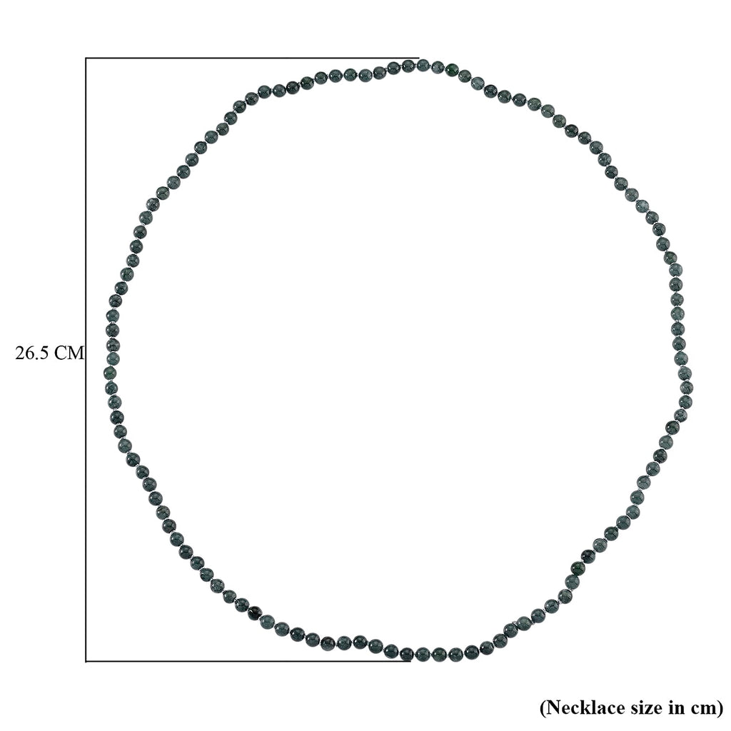 Natural Type A Jadeite Jade Necklace (Size - 30.0) 200.00 Ct.