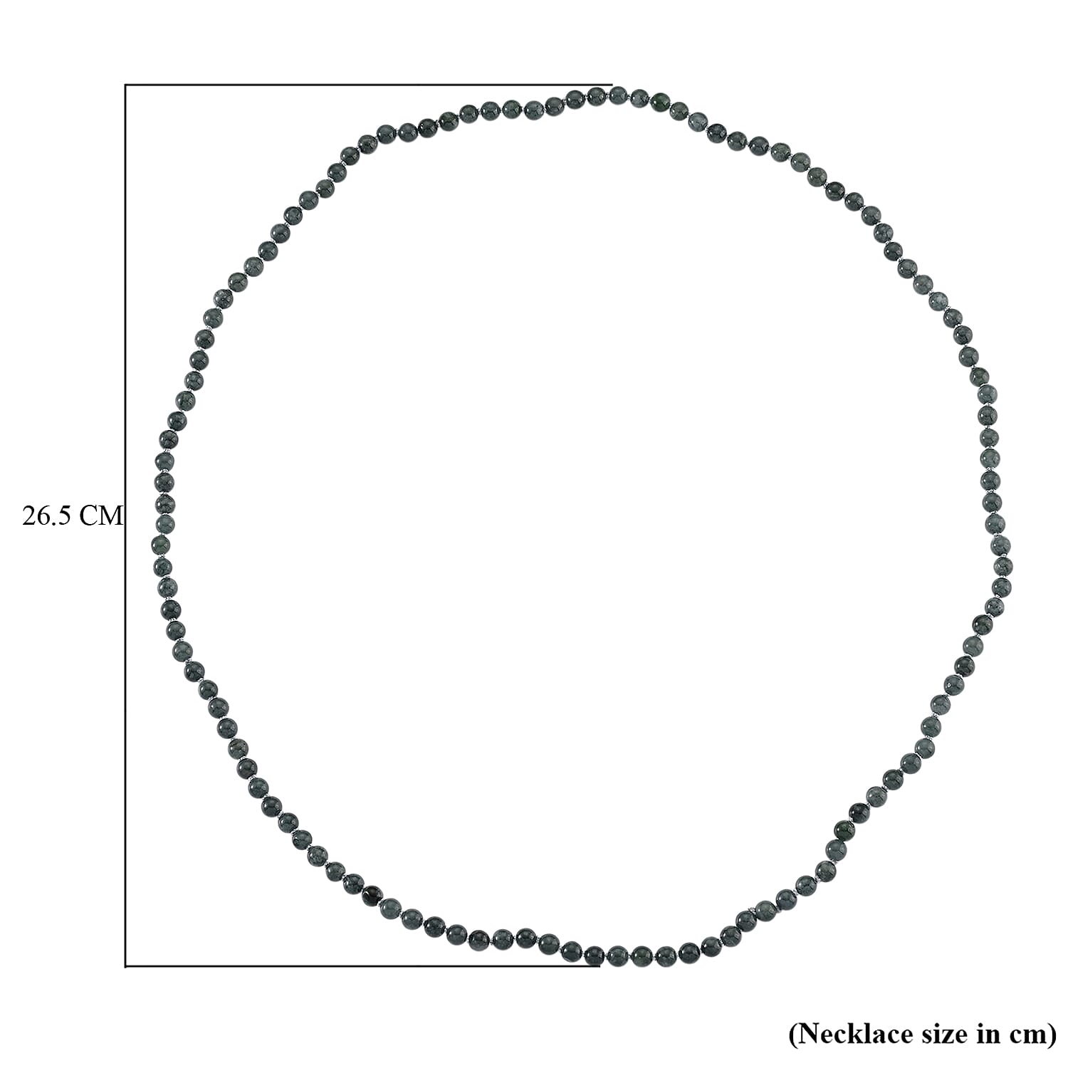 Natural Type A Jadeite Jade Necklace (Size - 30.0) 200.00 Ct. 8313865 6