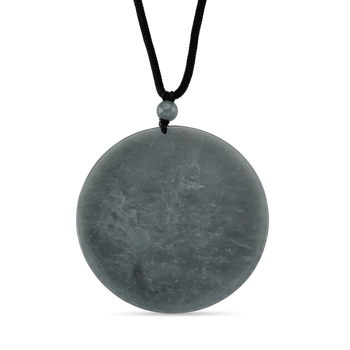 Natural Olmec Jadeite Jade Buddha Necklace (Size -28 ) with Adjustable Cotton Thread 8431568 5