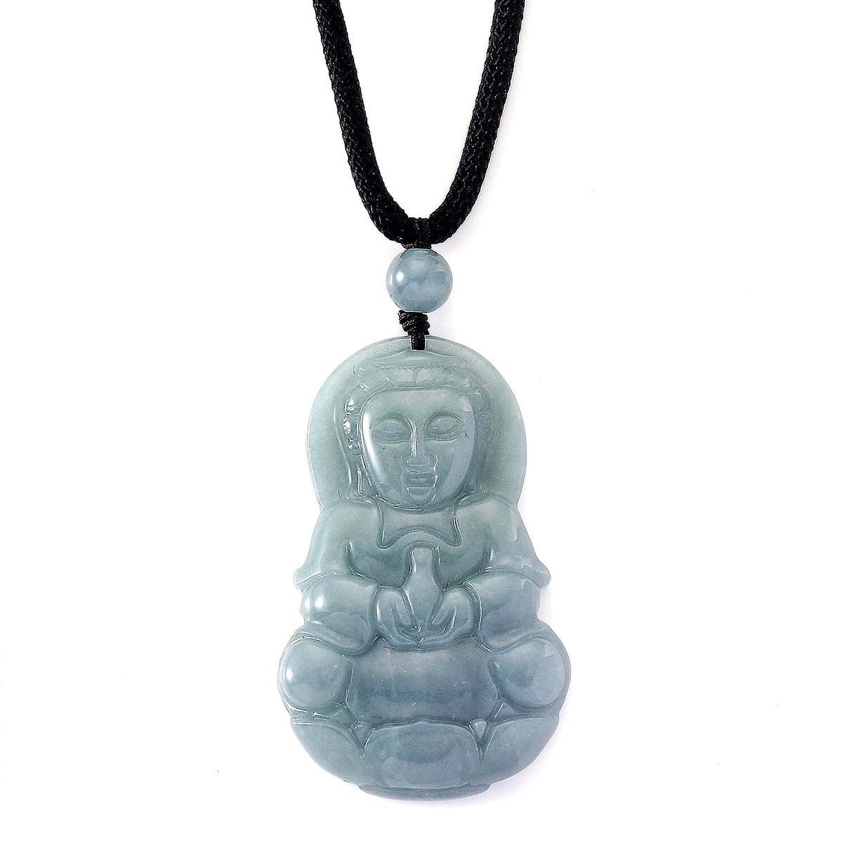 Natural Type A Jadeite Adjustable Buddha Necklace (Size - 28) 55.00 Ct. 8311183 0