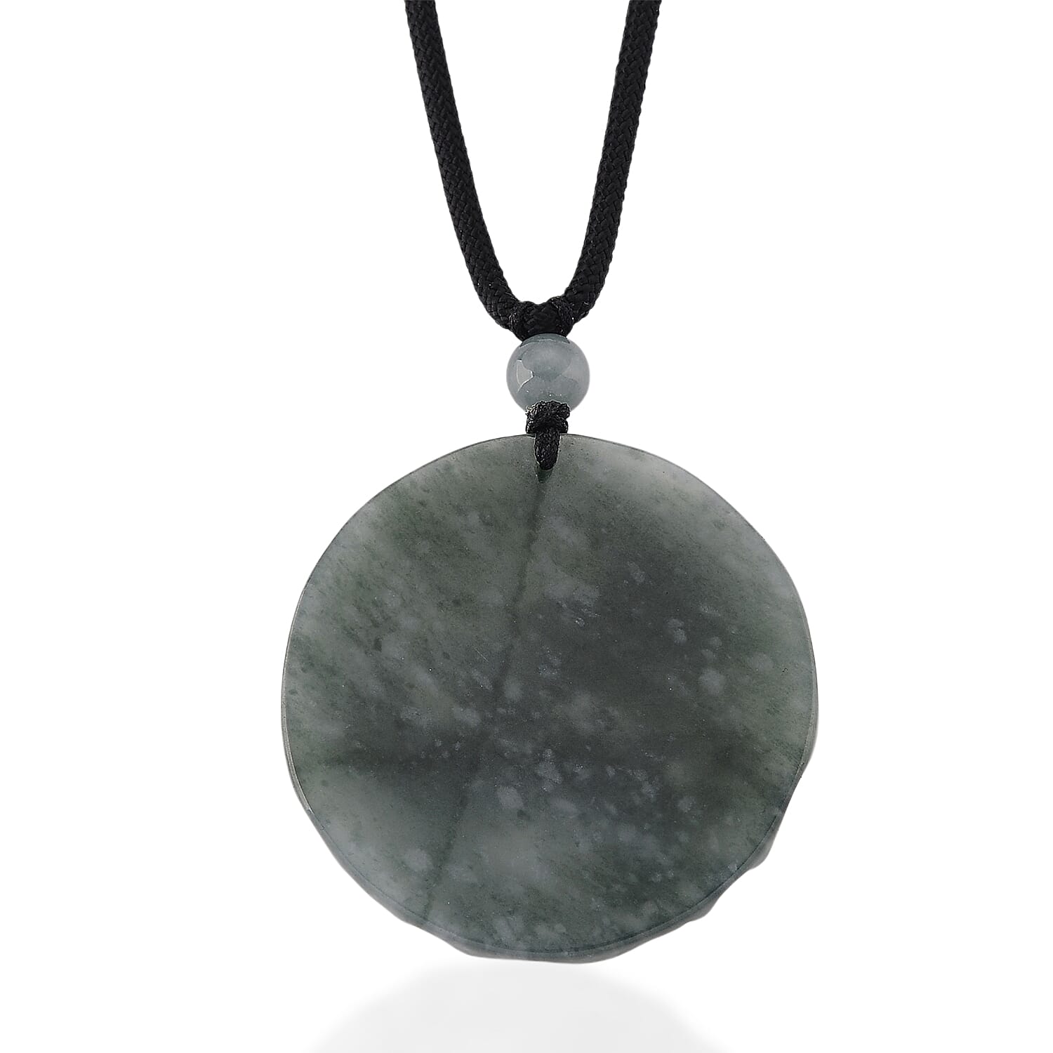 Natural Jade Dragon Carved Money Coin Necklace with Cotton Thread (Size - 28 Adjustable) 85.00 Ct. V32516056 5