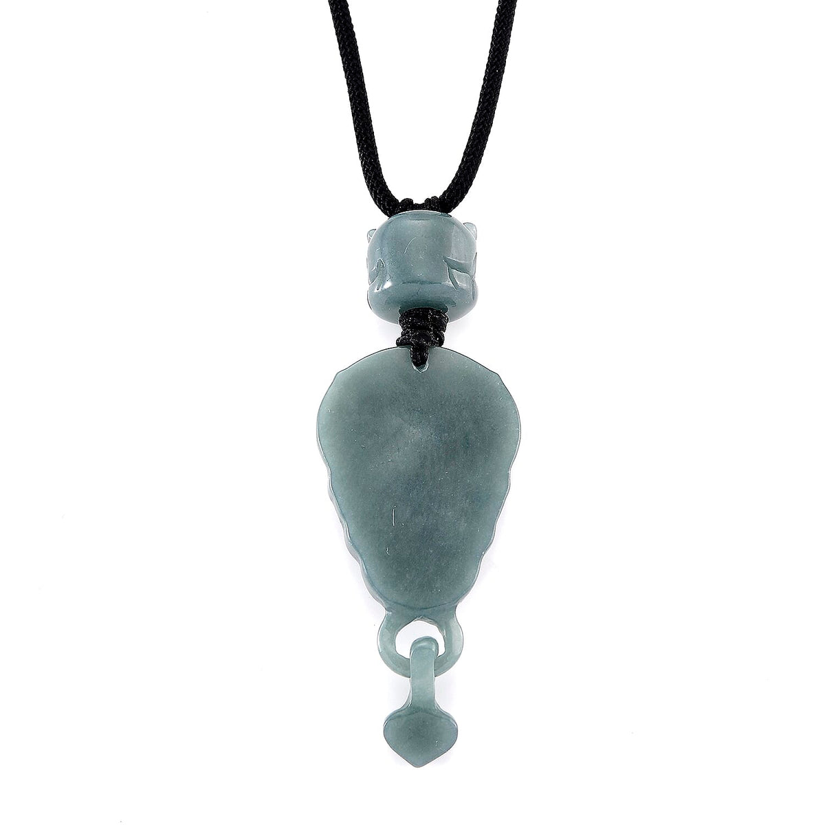Natural Type A Jadeite Dragon Head Necklace 95.00 Ct. 8312516 5