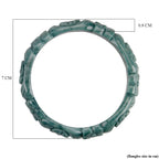 Natural Type A Jadeite Jade Flower Carving Bangle (Size 8.25) 200.00 Ct.