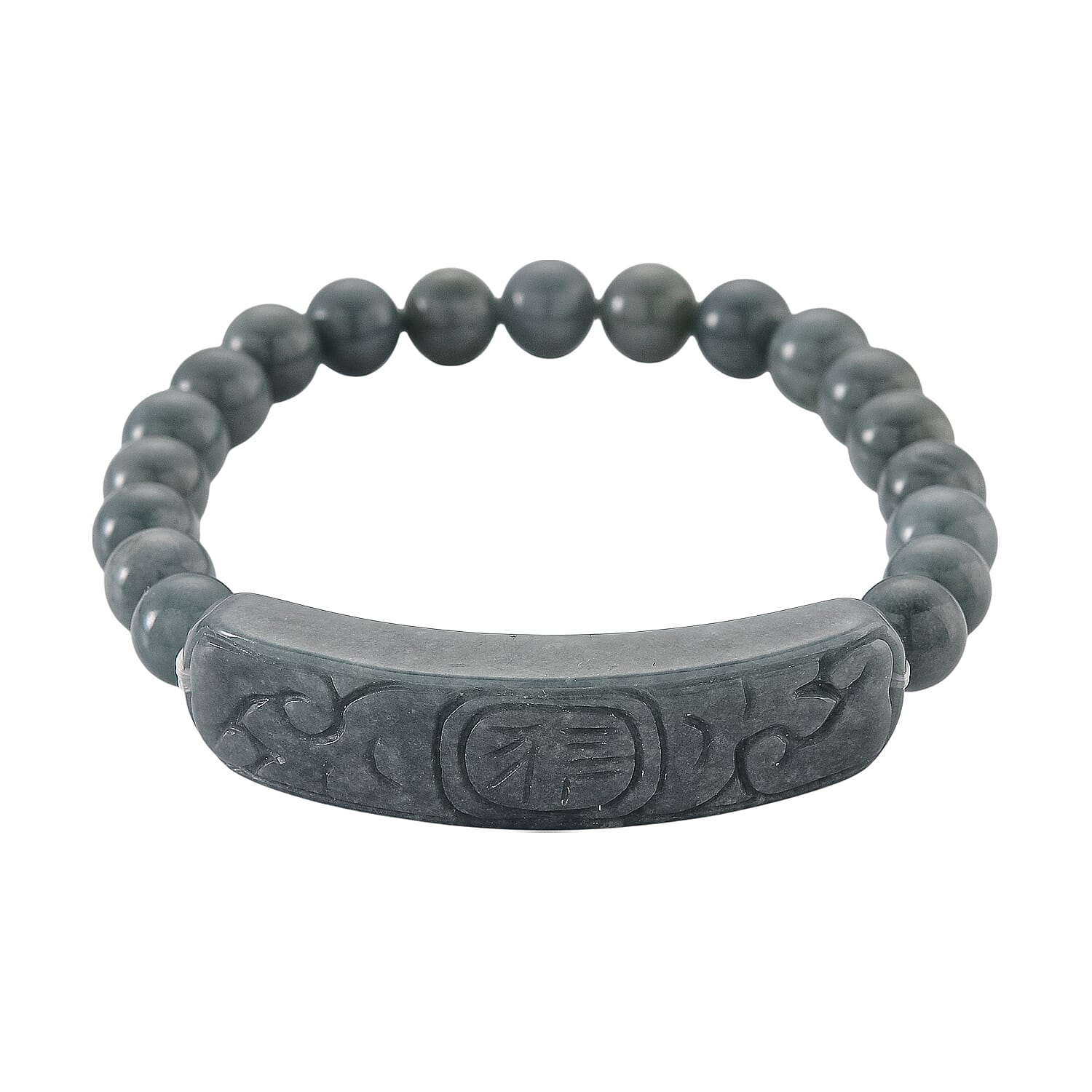 Natural Type A Jadeite Jade Bracelet (Size 7.5 Adjustable) 130.00 Ct. 8313863 0