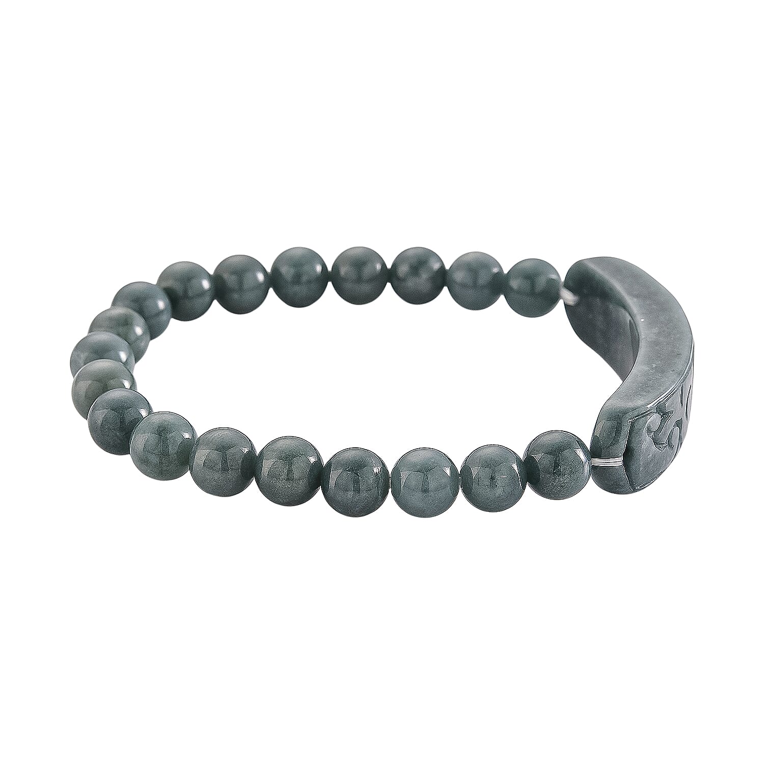 Natural Type A Jadeite Jade Bracelet (Size 7.5 Adjustable) 130.00 Ct. 8313863 4