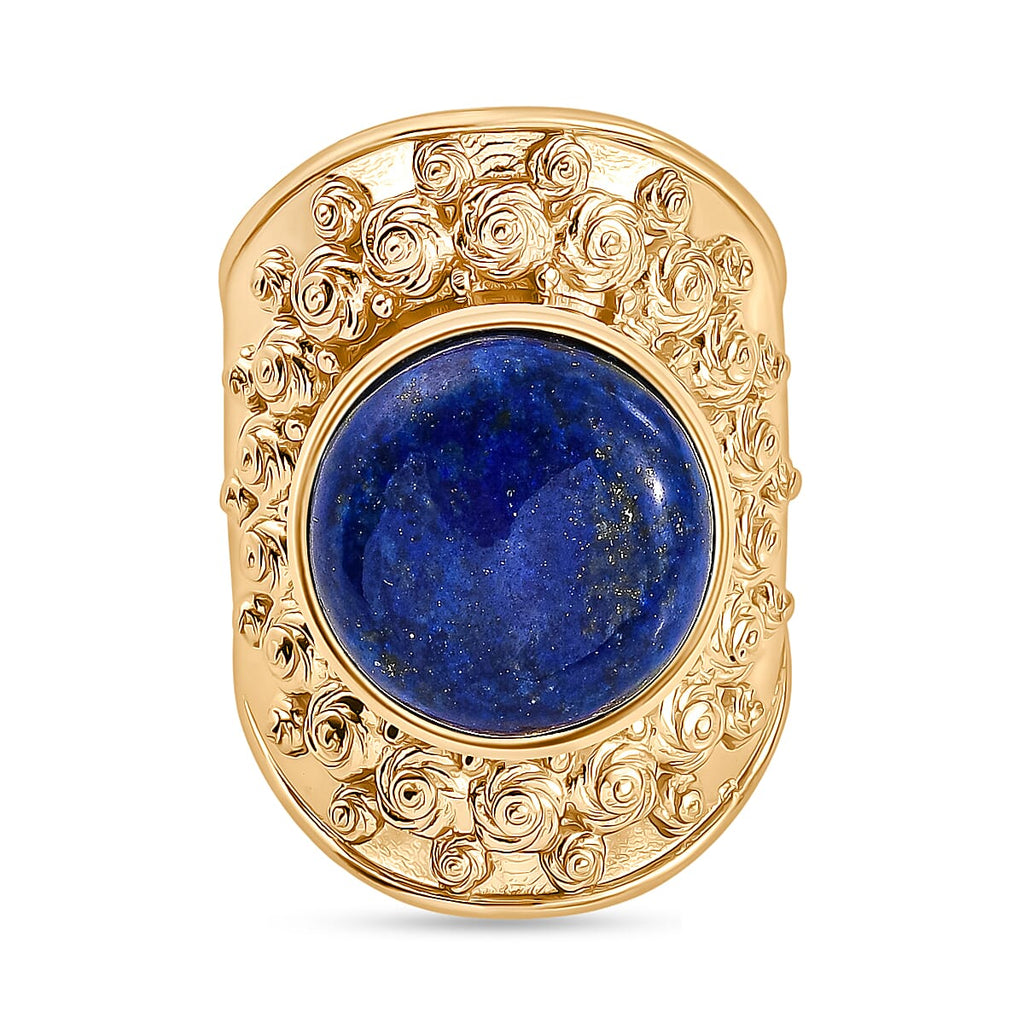Natural Lapis Lazuli Solitaire Ring  10.16 Ct.