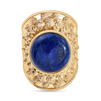 Natural Lapis Lazuli Solitaire Ring  10.16 Ct.