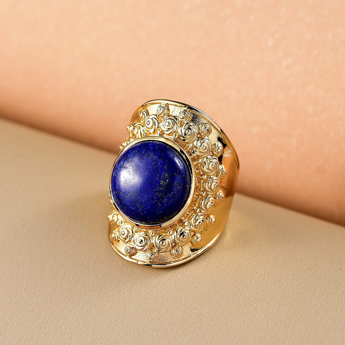 Natural Lapis Lazuli Solitaire Ring  10.16 Ct. 8202500 1
